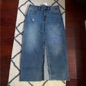 Cello Distressed Blue Maxi Skirt M